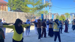 Senam Bersama dan Gotong Royong, Politeknik Muhammad Dahlan Wujudkan Kampus Sehat dan Harmonis 1